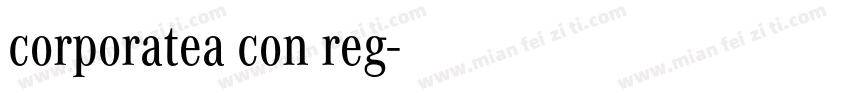 corporatea con reg字体转换